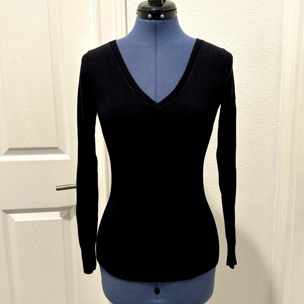 Black V-neck Abound Sweater